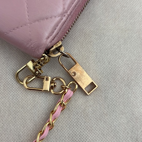 Chanel CC Patent Leather Timeless Wallet on Chain WOC Chain Crossbody Purse Bag - Picture 10 of 15